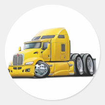 Camion jaune de Kenworth 660 Adhésif