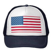 camionneur d'américain-drapeau casquette