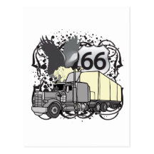 Camionneur de l'itinéraire 66 cartes postales