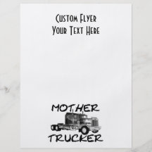 CAMIONNEUR DE MÈRE - NOIR ET BLANC PROSPECTUS AVEC MOTIF