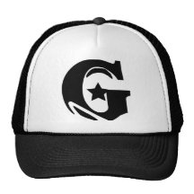 Camionneur noir/blanc de la vague G Casquettes