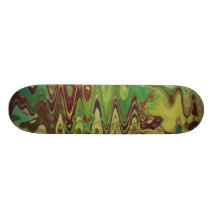 camo abstrait planches à roulettes customisées