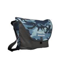 Camo bleu/gris Bookbag de Camoflauge personnalisé Besaces