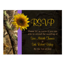 Camo et tournesols carte postale