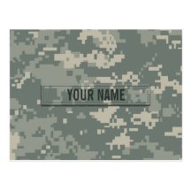 Camouflage d'ACU d'armée (personnalisable) Carte Postale