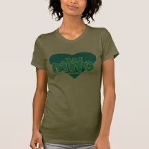 Camouflage vert de logo de coeur de MWO T-shirts