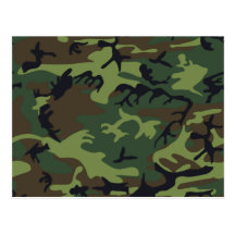 Camouflage vert militaire cartes postales