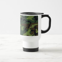 Camouflage vert militaire tasse à café
