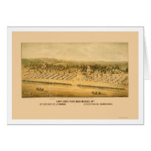 Camp Casey et fort Lincoln près de Bladensburg 186 Carte De Vœux