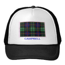 CAMPBELL DE TARTAN DE FAMILLE DE CAWDOR CASQUETTE DE CAMIONNEUR