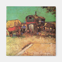 Campement des caravanes des gitans W ; Vincent van Magnets
