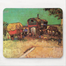 Campement des caravanes des gitans W ; Vincent van Tapis De Souris