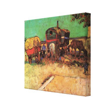 Campement des caravanes des gitans W ; Vincent van Toile Tendue