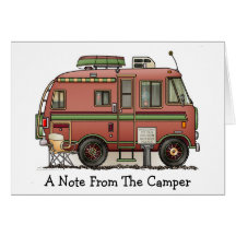 Campeur rv de camping-car de Travco Cartes De Vœux