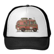 Campeur rv de camping-car de Travco Casquettes De Camionneur