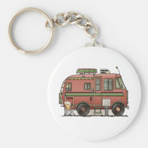 Campeur rv de camping-car de Travco Porte-clef