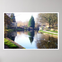 Canal chez Bingley Poster