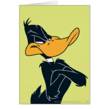 Canard de Daffy avec des bras croisés Cartes De Vœux