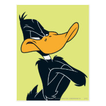Canard de Daffy avec des bras croisés Cartes Postales