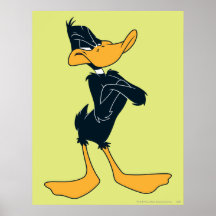 Canard de Daffy avec des bras croisés Posters