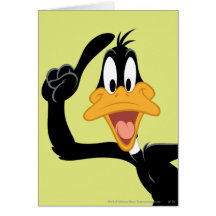 Canard de Daffy avec une grande idée Carte De Vœux