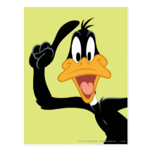 Canard de Daffy avec une grande idée Cartes Postales