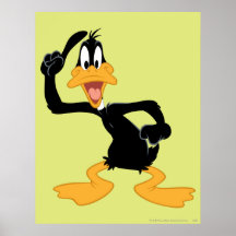Canard de Daffy avec une grande idée Poster