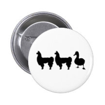 Canard de lama de lama pin's avec agrafe