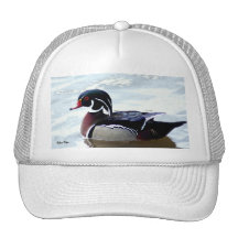 Canard en bois casquettes de camionneur