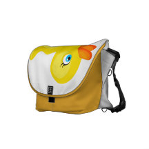Canard en caoutchouc jaune sacoche