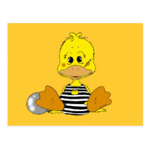 Canard vilain carte postale