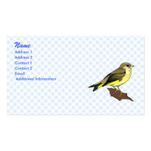 Canari de cerise cartes de visite professionnelles