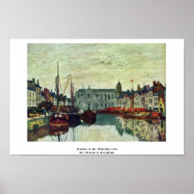 Canaux à Bruxelles par Boudin Eugène Posters