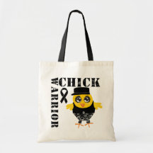 Cancer de la peau de poussin de guerrier sacs en toile