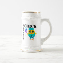 Cancer de la thyroïde de poussin de guerrier tasse