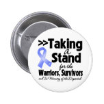 Cancer de l'estomac prenant un hommage de support pin's avec agrafe