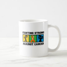 Cancer de rein combattant v2 fort tasse à café