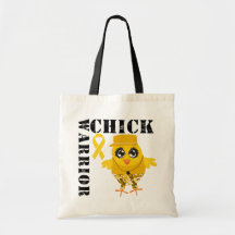 Cancer d'enfance de poussin de guerrier sac en toile