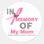 Cancer du sein dans la mémoire de ma maman autocollant