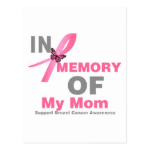 Cancer du sein dans la mémoire de ma maman carte postale