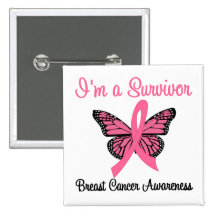 Cancer du sein je suis un survivant badges
