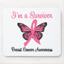 Cancer du sein je suis un survivant tapis de souris
