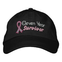Cancer du sein survivant de 11 ans casquettes de baseball brodées