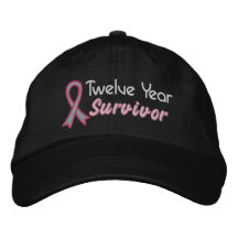 Cancer du sein survivant de 12 ans casquettes de baseball brodées