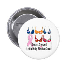 Cancer du sein : Trouvez/fond un traitement Pin's Avec Agrafe