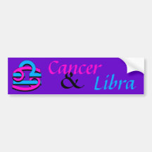 Cancer et Balance PkBl Adhésifs Pour Voiture