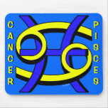 Cancer et Poissons PAR Tapis De Souris