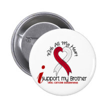 CANCER ORAL je soutiens mon frère Badges Avec Agrafe