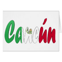 Cancun, Mexique Carte De Vœux
