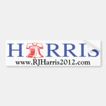 Candidat présidentiel libertaire de Harris de RJ Autocollant Pour Voiture